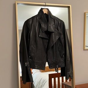 Mackage for Aritzia Black Leather Jacket - like new, rarely worn